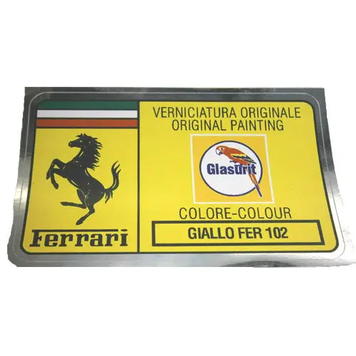 Paint Code Sticker Giallo Fer 102 Fer02180 1