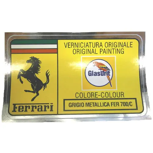 Paint Code Sticker Grigio Metallica Fer 700/C Fer02185 1