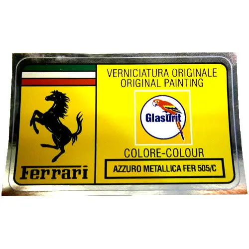 Paint Code Sticker Marrone Metallica Fer 800/C Fer02215 1
