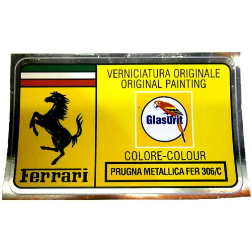 Paint Code Sticker Prugna Metallica Fer 306/C Fer02220 1