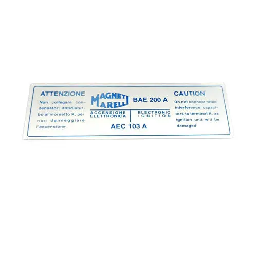 Coil Sticker, Bae 200 A  Fer02245 1