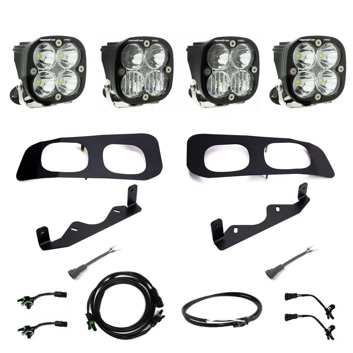 Baja Designs 448256Up 2023-On Ford Super Duty Dual Pro Fog Pocket Upfitter Kit 1