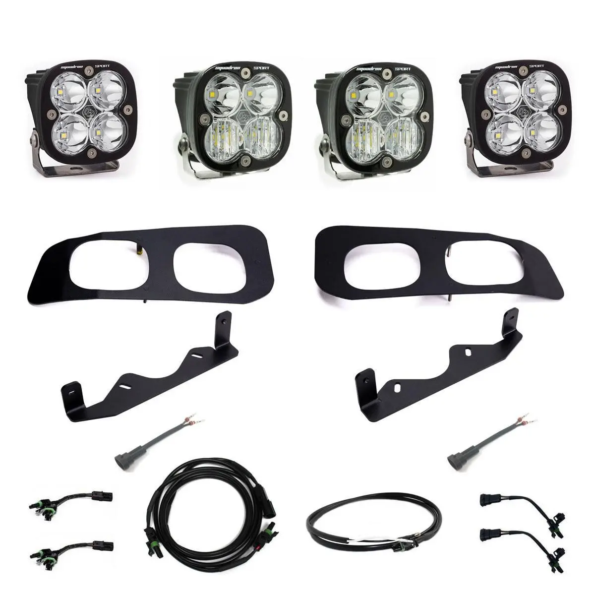 Baja Designs 448257Up 2023-On Ford Super Duty Dual Sportsman Fog Pocket Upfitter Kit 1