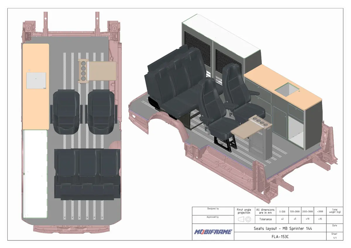 Mobiframe 2007+ Mercedes Sprinter Floor System 5