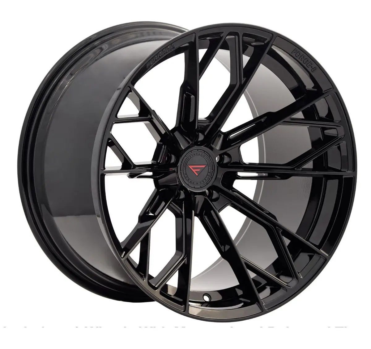Ferrada Fr11 Tesla Model 3 20" Front And Rear Wheel And Tire Package - Obsidian Black 1
