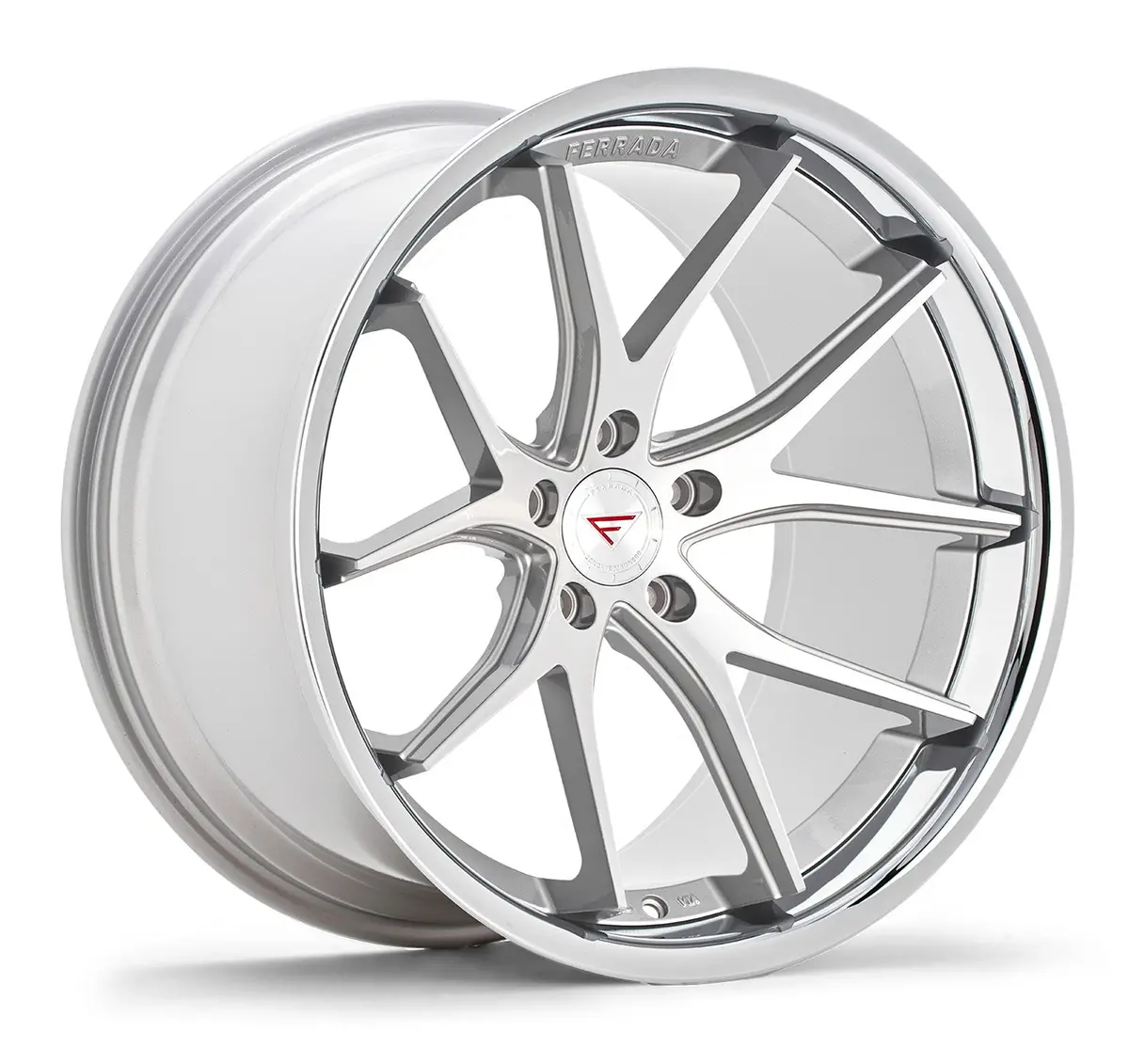 Ferrada Fr2 Tesla Model 3 20" Front And Rear Wheel And Tire Package - Machine Silver 1