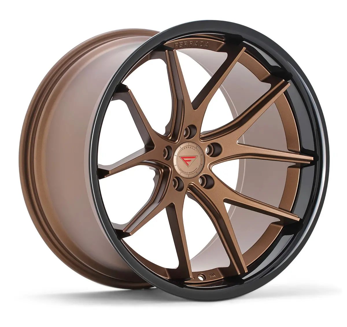Ferrada Fr2 Tesla Model 3 20" Front And Rear Wheel And Tire Package - Bronze 1
