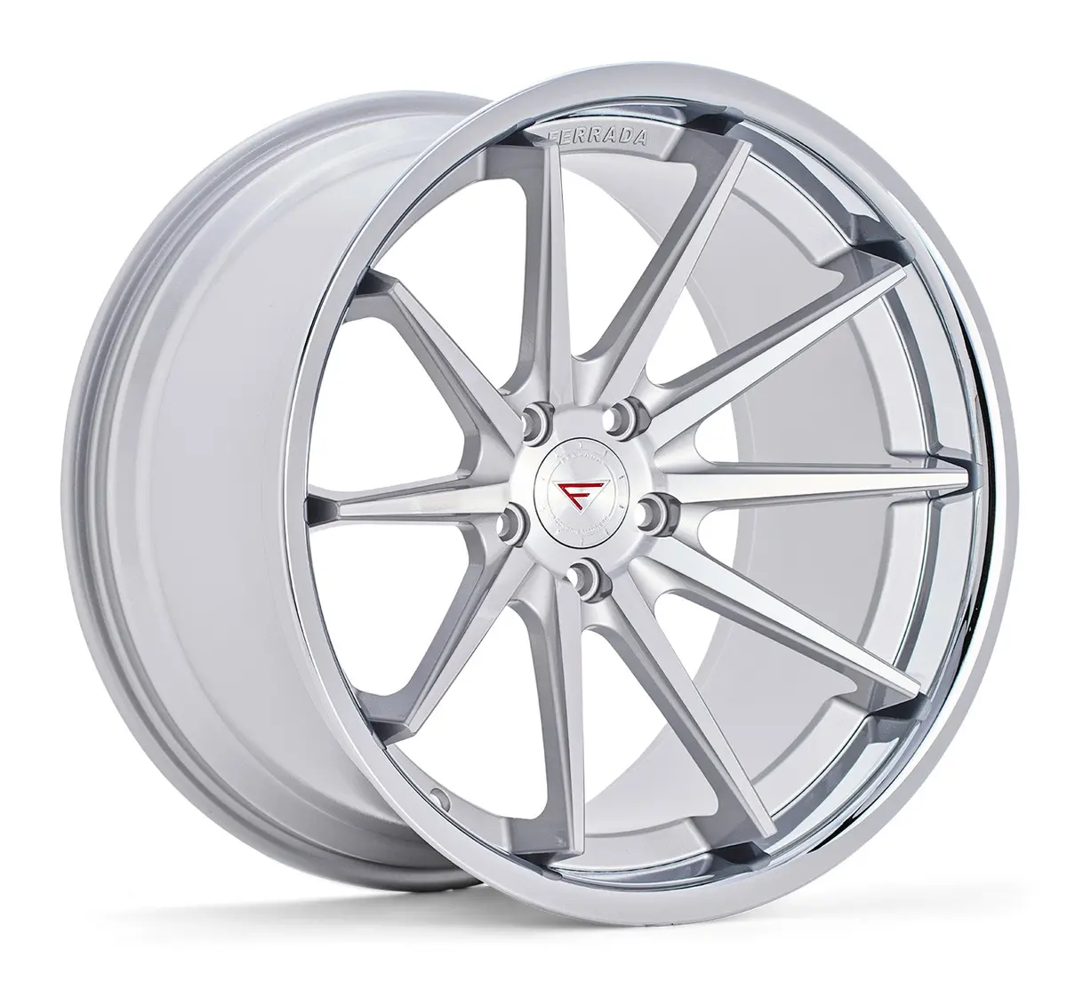 Ferrada Fr4 Tesla Model 3 20" Front And Rear Wheel And Tire Package - Machine Silver 1