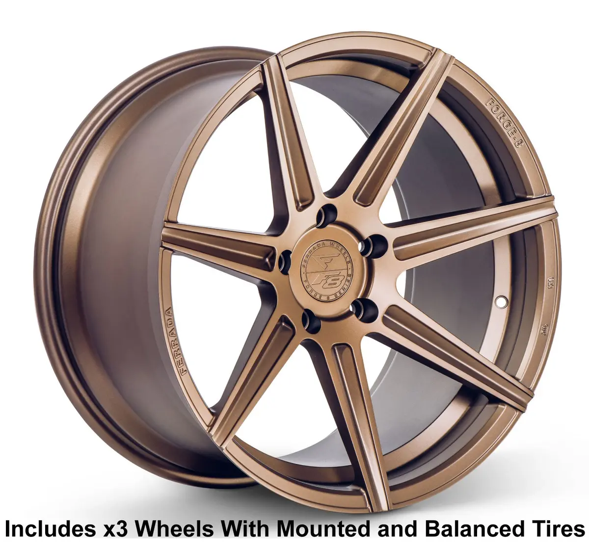Ferrada F8-Fr7 Forged Slingshot 20" Wheel And Tire Package 1