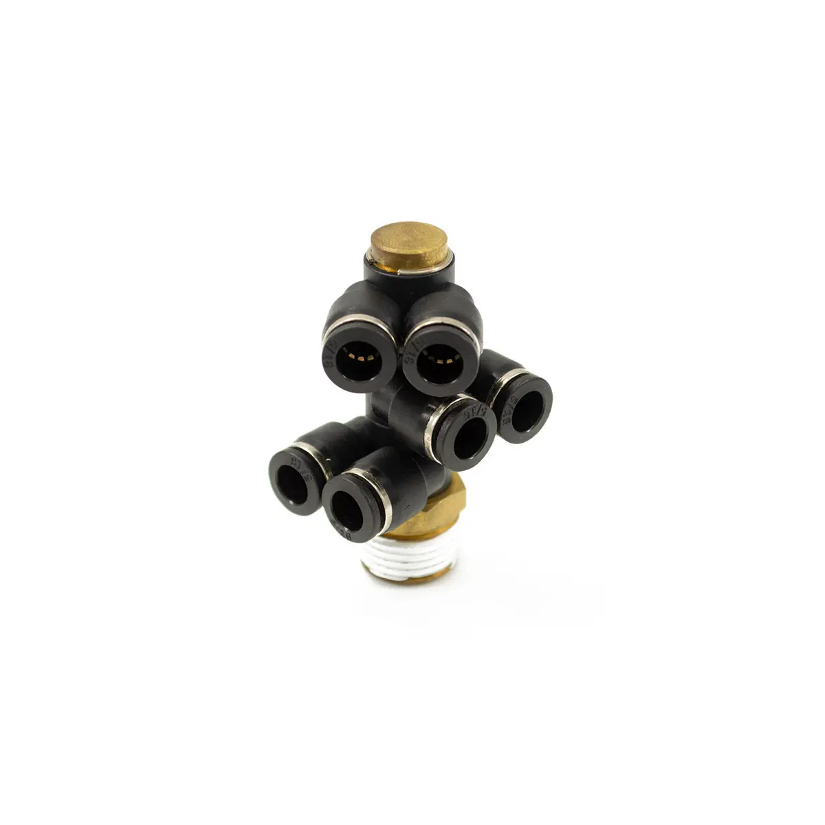 1/2" Male Npt To 6X 5/16" Ptc Fitting (6 Way Banjo) 1