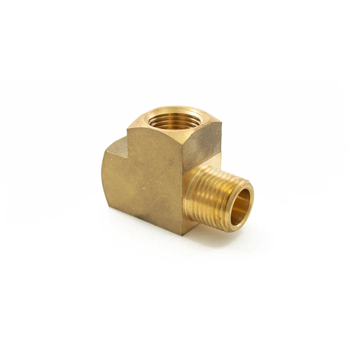 1/2" Npt Brass Run Tee Fitting 1