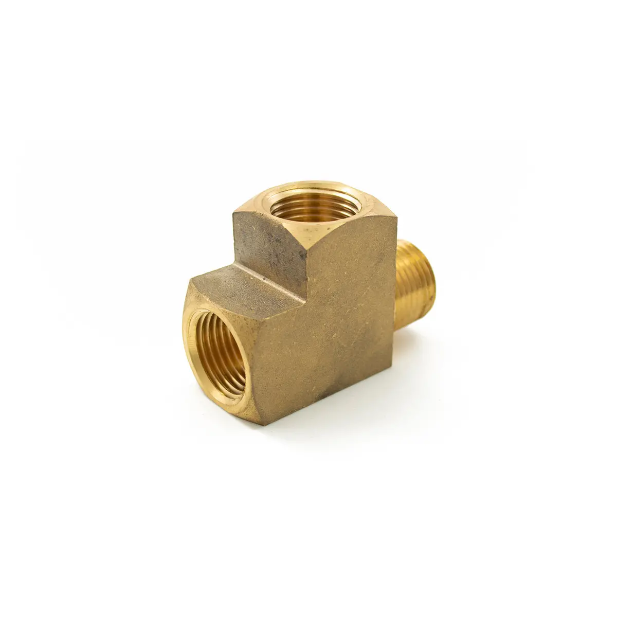 1/2" Npt Brass Run Tee Fitting 2