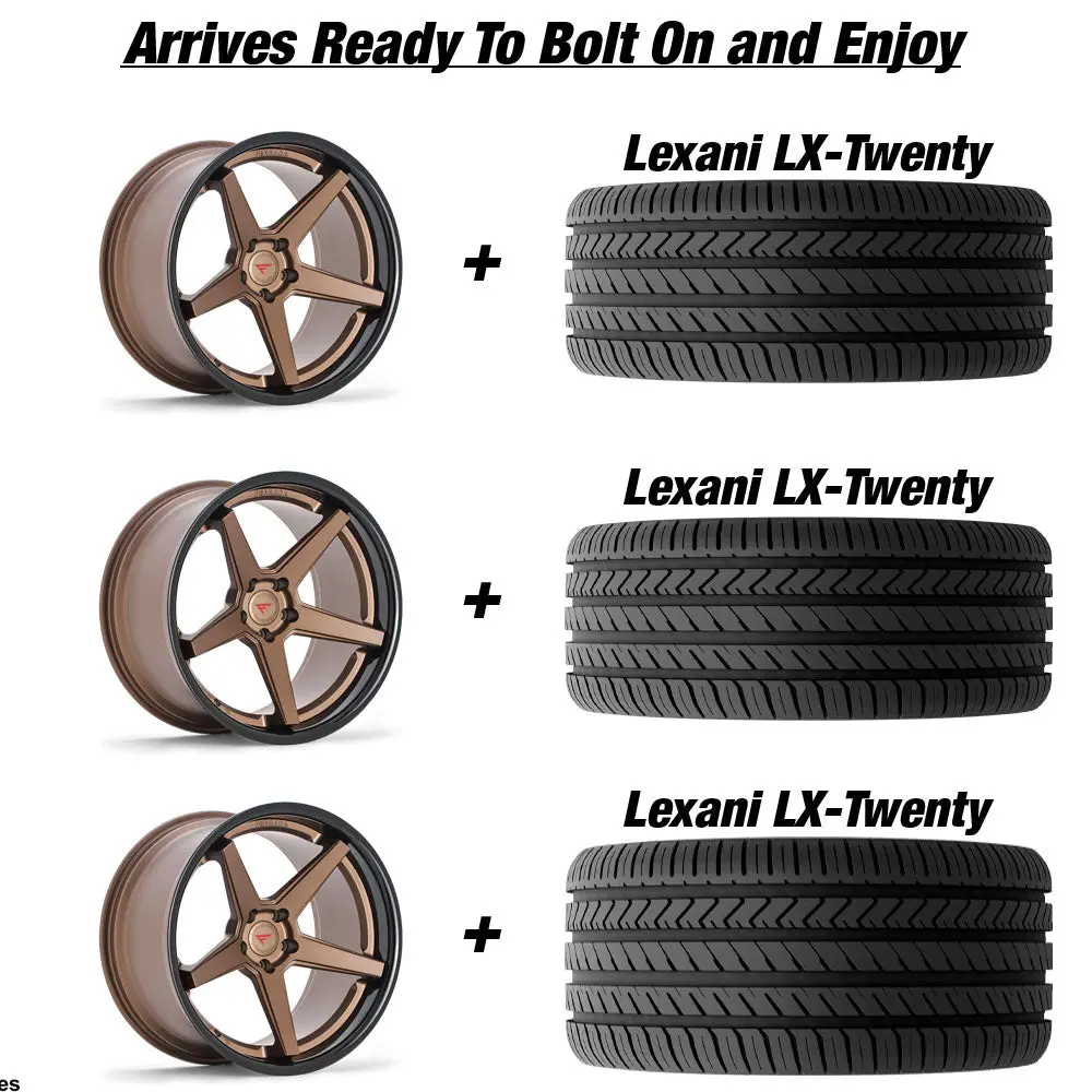 Ferrada Fr3 Slingshot 20" Front 22" Rear Wheel And Tire Package 1