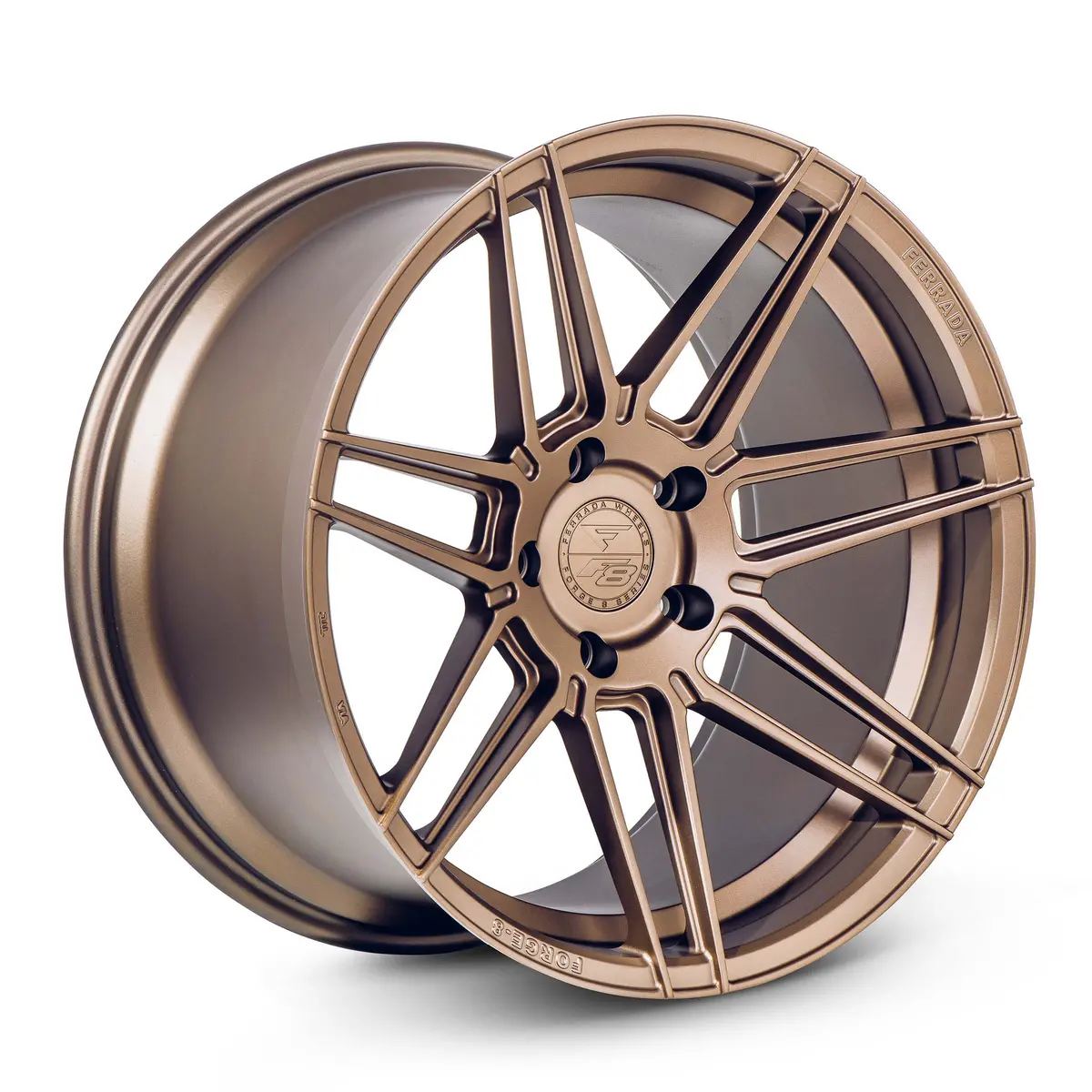 Ferrada Fr6 Tesla Model 3 20" Front And Rear Wheel And Tire Package - Matte Bronze 1