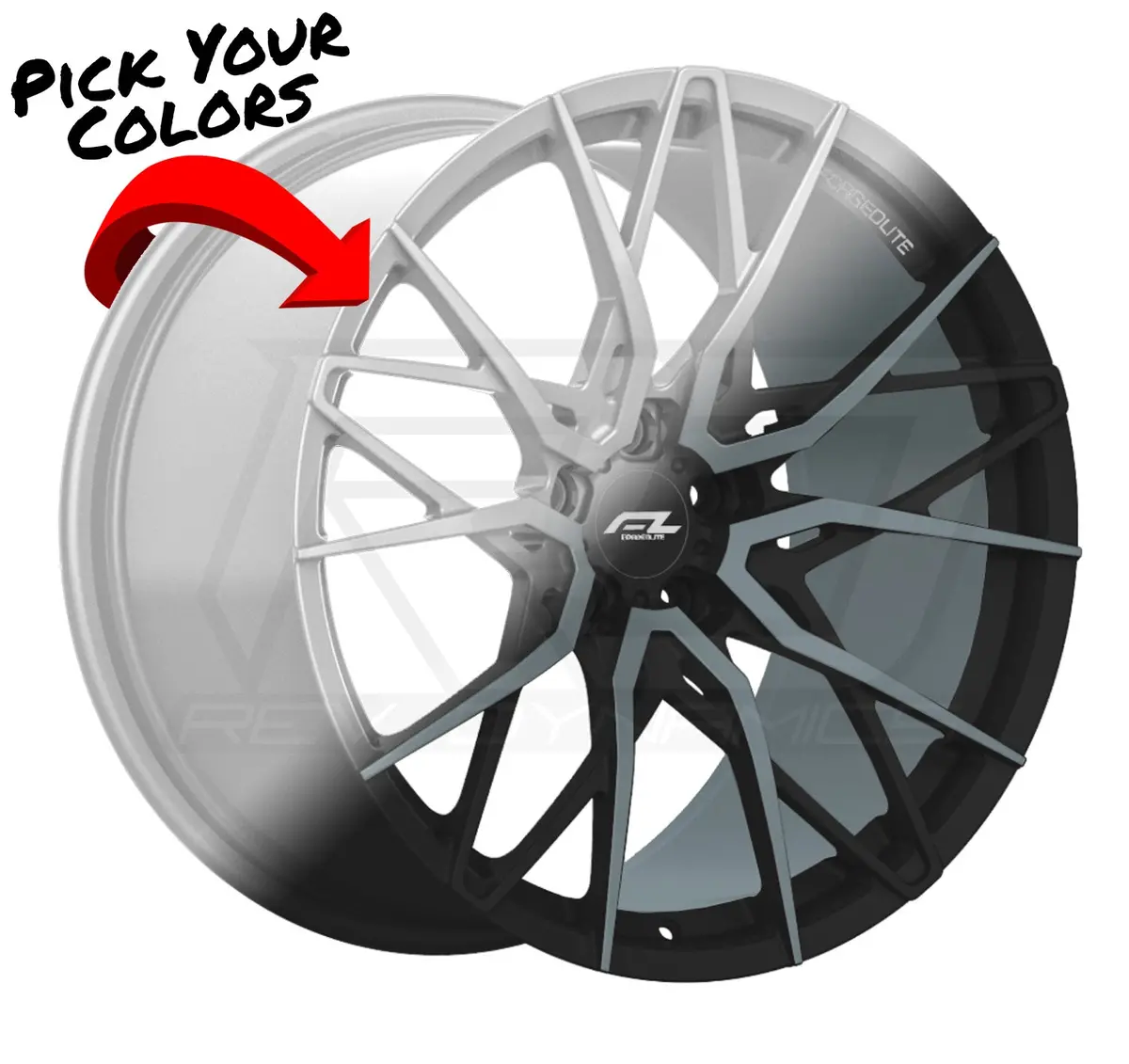 Forgedlite Mc20 C8 Corvette Z06 20X10" Front 21X13" Rear Wheel And Tire Package 1