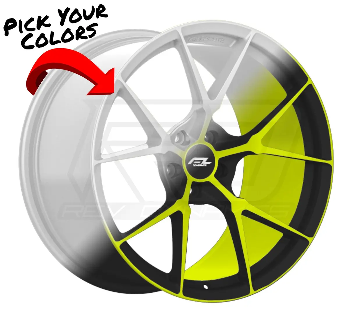 Forgedlite Mc5 C8 Corvette Z06 20X10" Front 21X13" Rear Wheel And Tire Package 1