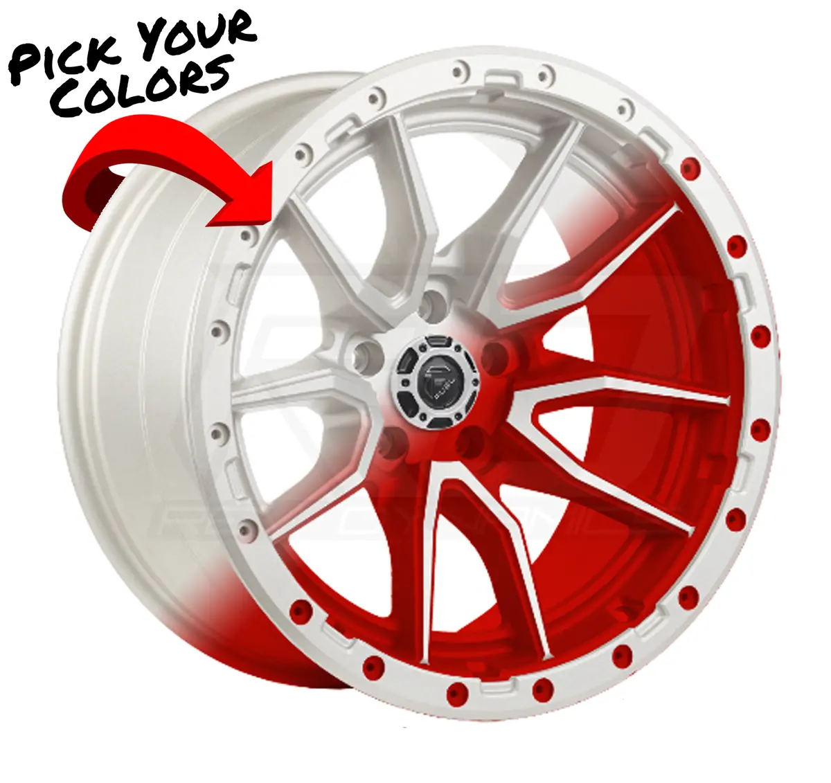 Fuel Rebel-5 Jeep Gladiator Jt 20" Wheel And 35" Tire Package 1