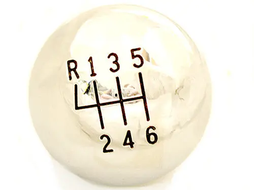 6-Speed Gear Knob With Black Infill, 47Mm Gn04b-47C 1