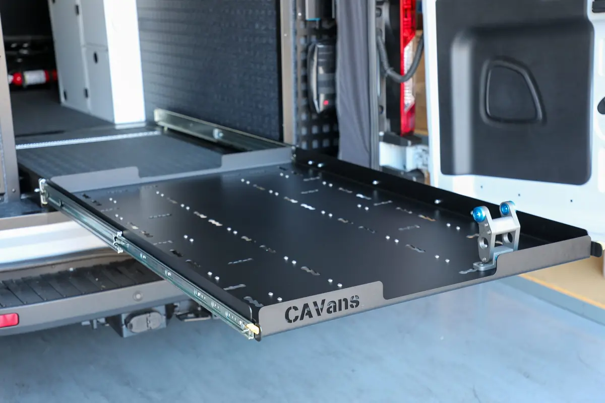 Canyon Adventure Vans Garage Slide Out Deck For Grit Overland 1