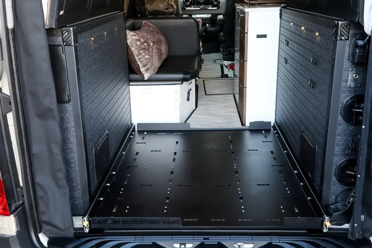 Canyon Adventure Vans Garage Slide Out Deck 27