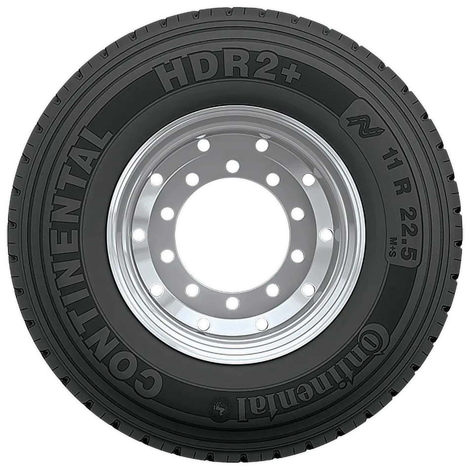 Set Of 2 Tires 11R22.5 Continental Hdr2+ Drive Open Shoulder 16 Ply L 149/146 2