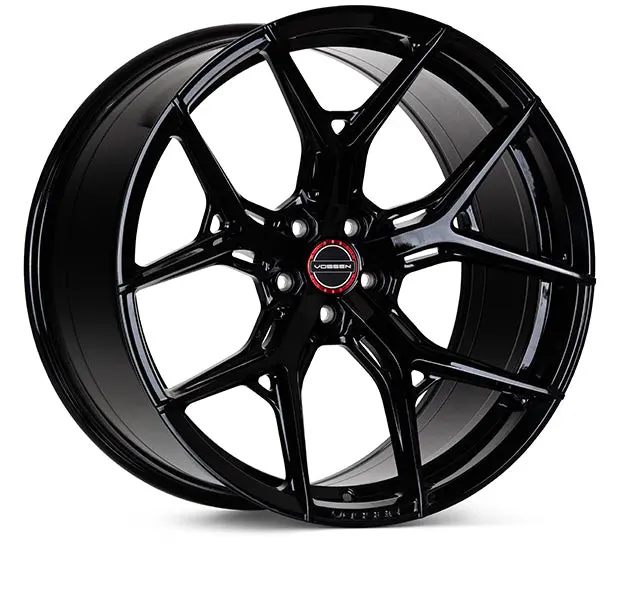 Vossen Hf-5 Tesla Model 3 20" Front And Rear Wheel And Tire Package - Gloss Black 1