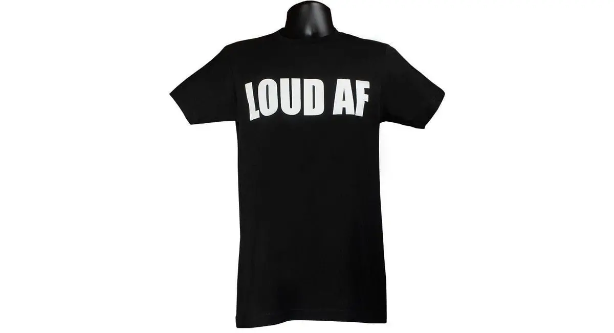 Hornblasters Loud Af Black T-Shirt 2