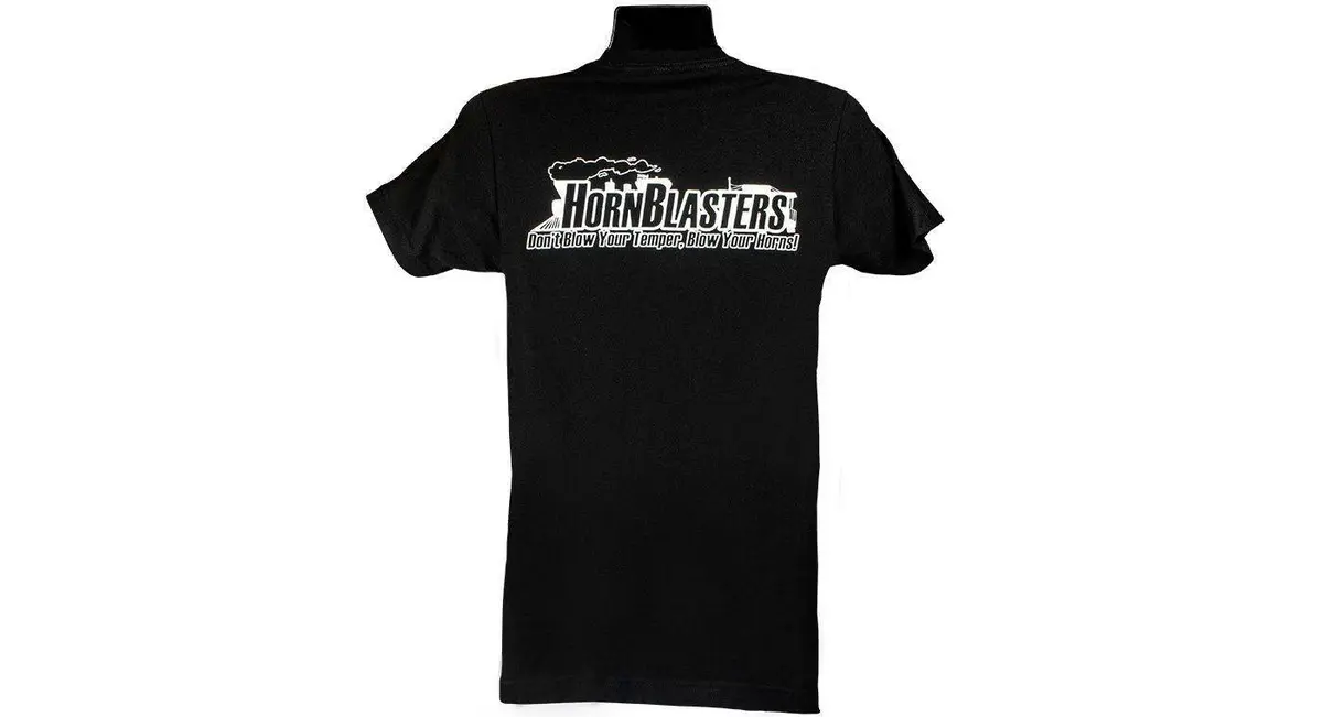 Hornblasters Loud Af Black T-Shirt 3
