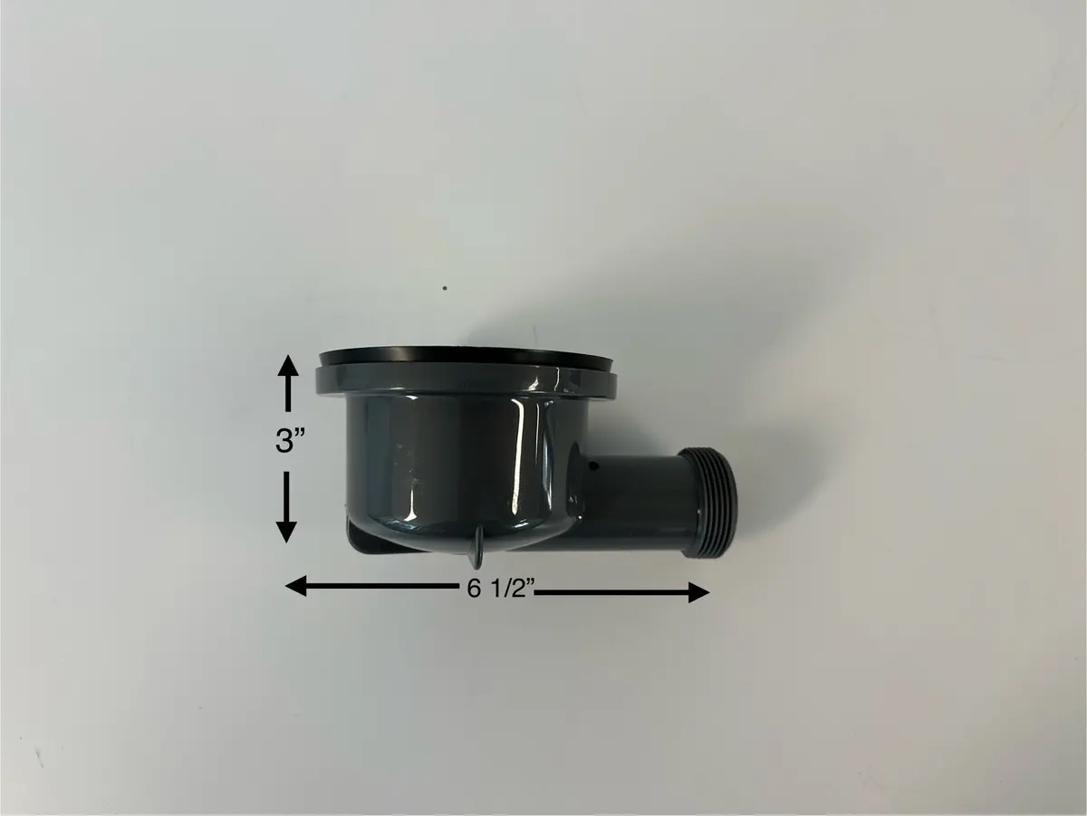 Low Profile Drain For Camper Van / Rv Plumbing 3 1/2 Inch 2