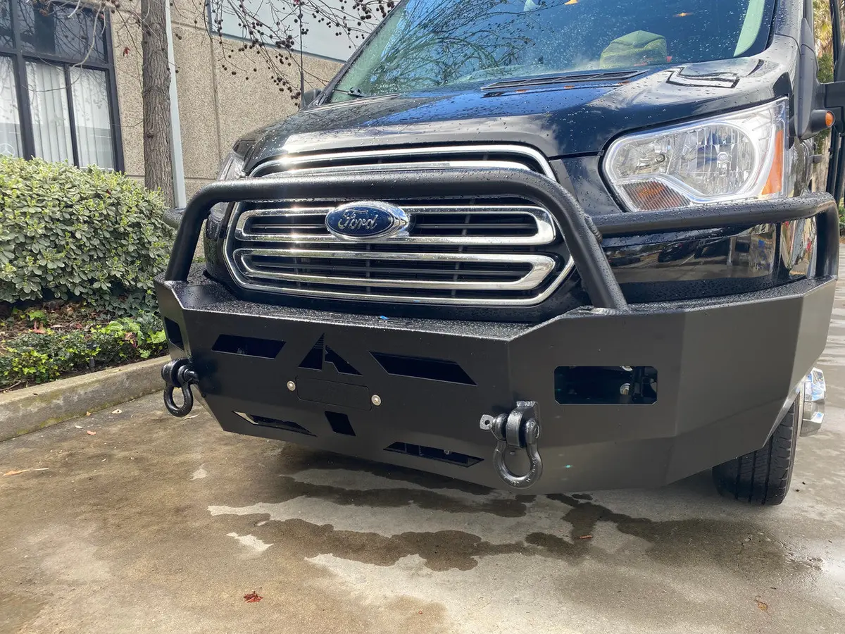 Aluminess 2015-2019 Ford Transit Front Winch Bumper 1