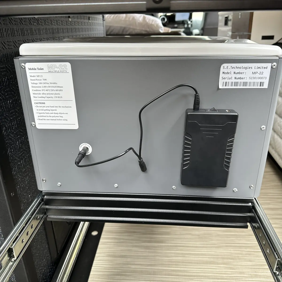 Canyon Adventure Vans Goboxe - Lithium Battery (Add-On) For The Goboxe Toilet 2