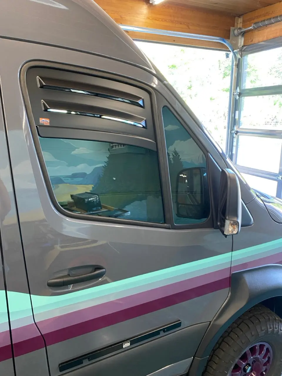 Reversa-Vent Shade For Sprinter & Transit Vans | Works With Ecoflow And Bug Barrier 3
