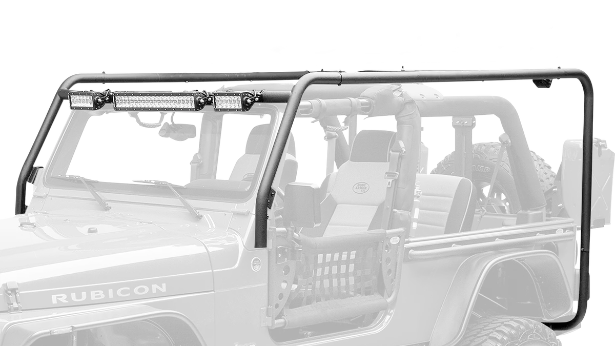 Body Armor 4X4 Jk-711 2007-2018 Jeep Wrangler Jk 2/4 Door Front/Rear Frame Kit Box 1 Of 2 1