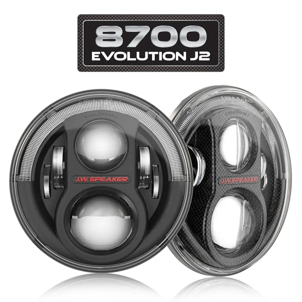 Jw Speaker 0554543 8700 Evolution J2 Wrangler Led Headlights 1