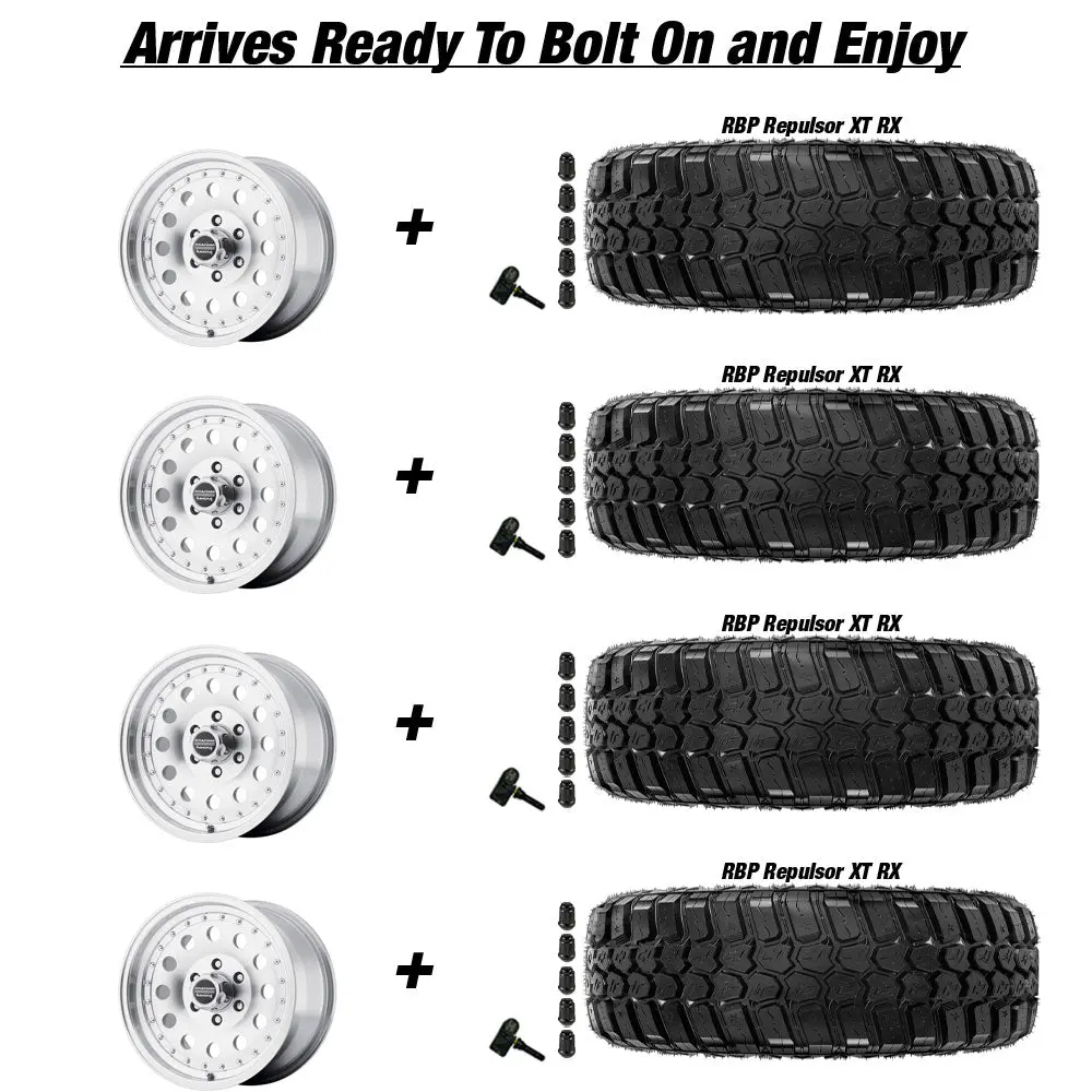 American Racing Ar62 Outlaw 2 Jeep Gladiator Jt 17" Wheel And 35" Tire Package 2