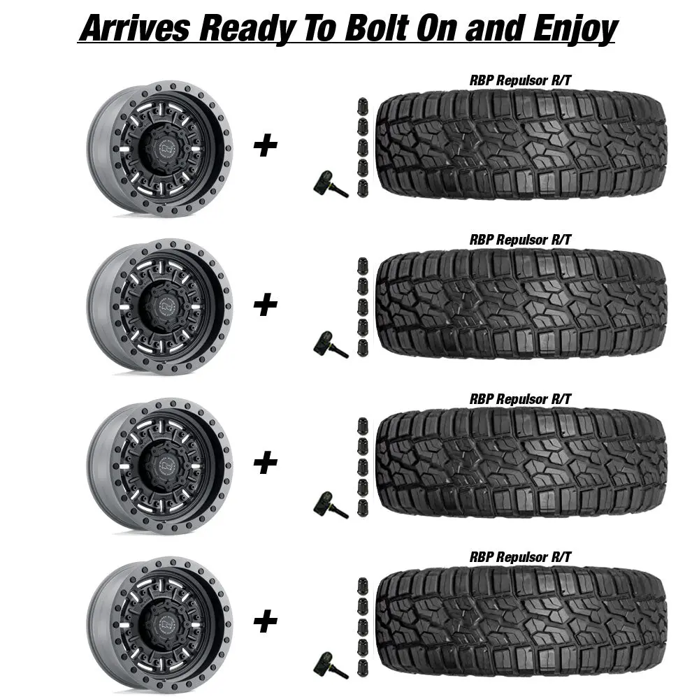 Black Rhino Abrams Jeep Gladiator Jt 17" Wheel And 37" Tire Package 2