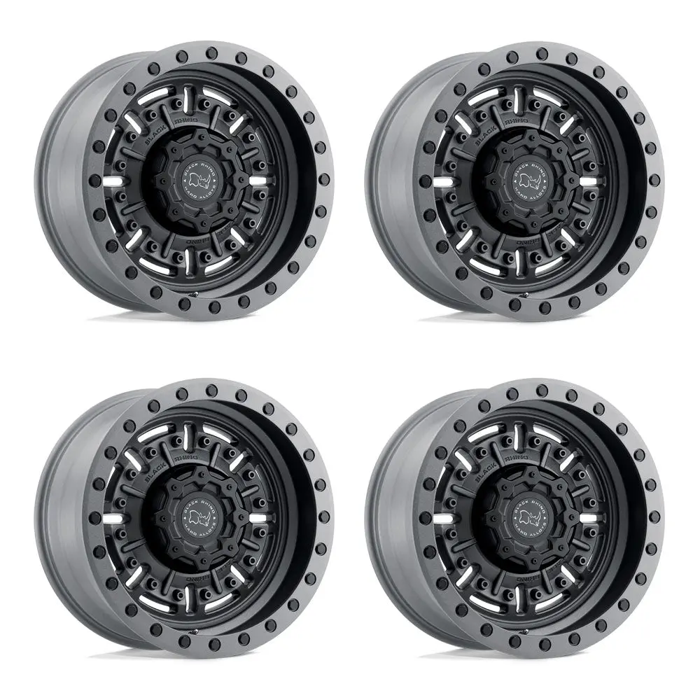 Black Rhino Abrams Jeep Gladiator Jt 17" Wheel And 37" Tire Package 1