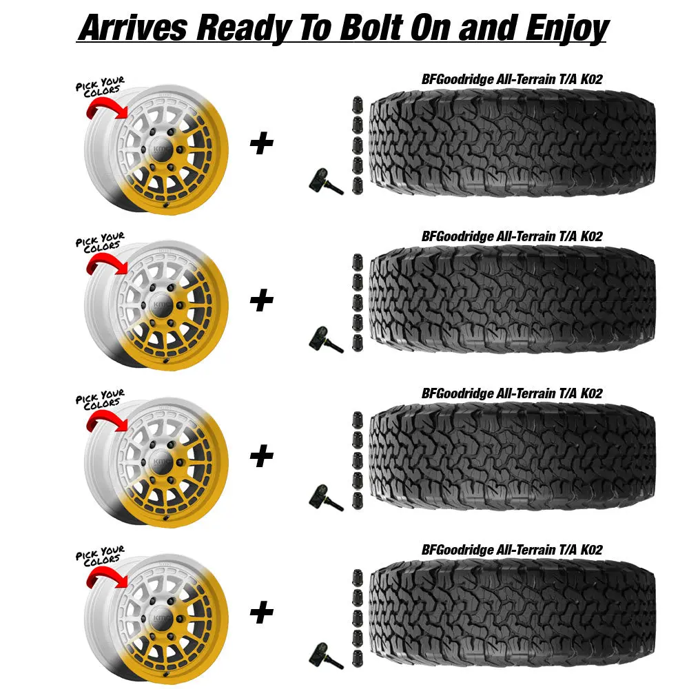Kmc Canyon Jeep Gladiator Jt 17" Wheel And 37" Tire Package 3