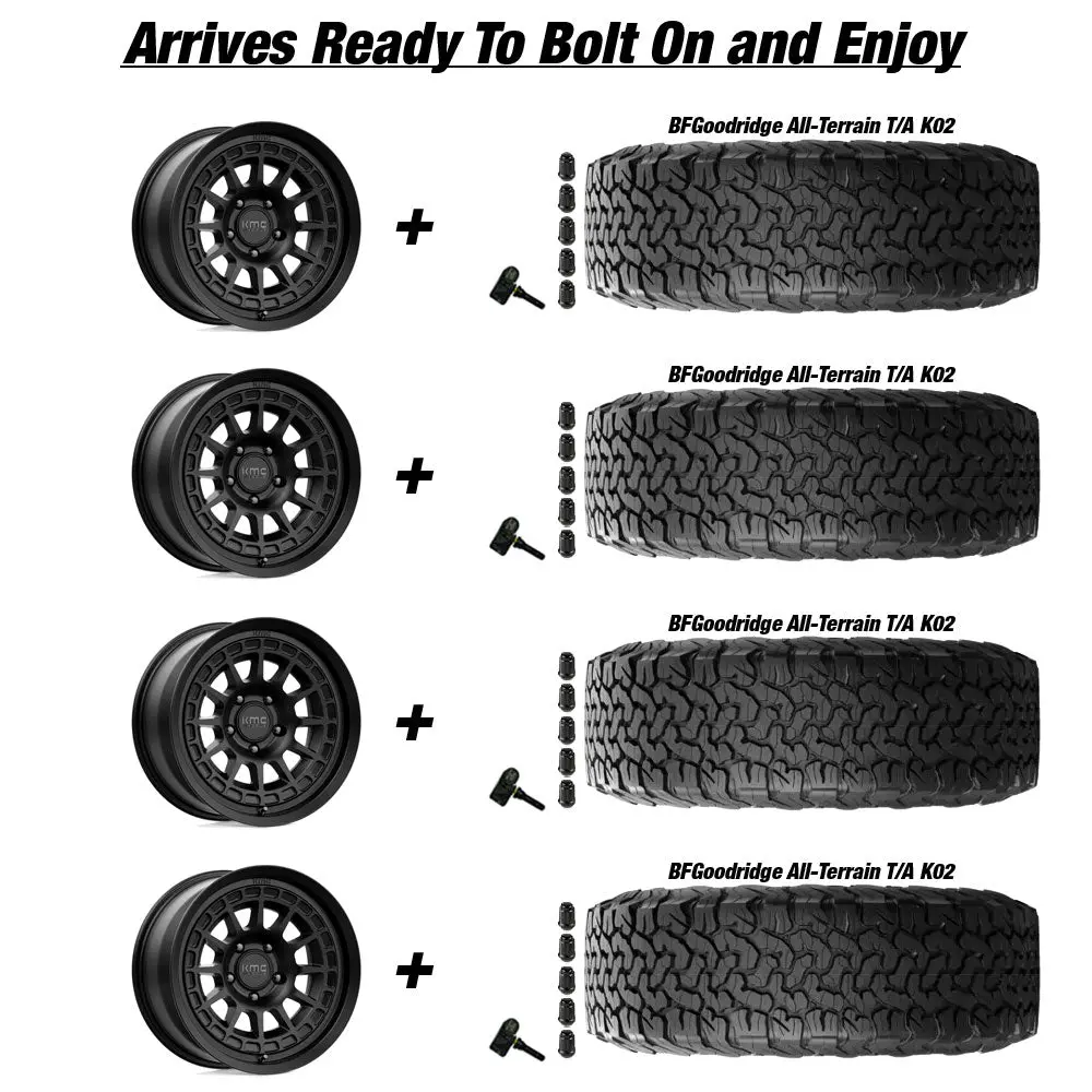 Kmc Canyon Jeep Gladiator Jt 17" Wheel And 35" Tire Package 3