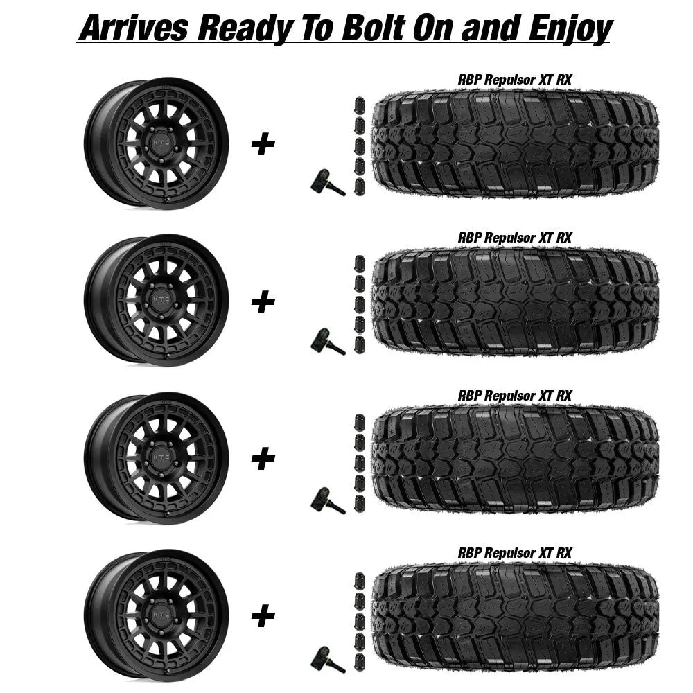 Kmc Canyon Jeep Gladiator Jt 17" Wheel And 35" Tire Package 2