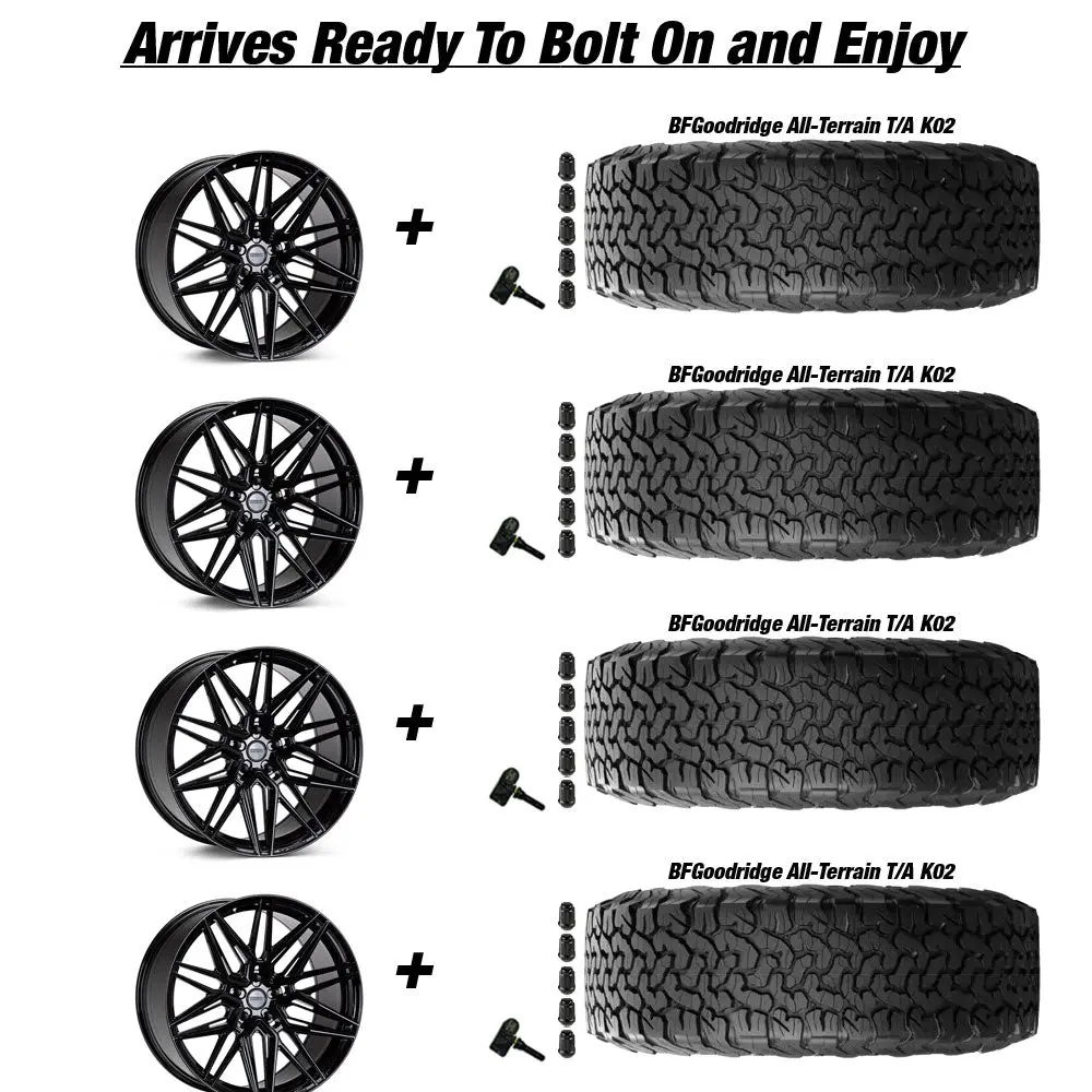 Vossen Hf-7 Jeep Gladiator Jt 20" Wheel And 35" Tire Package 3