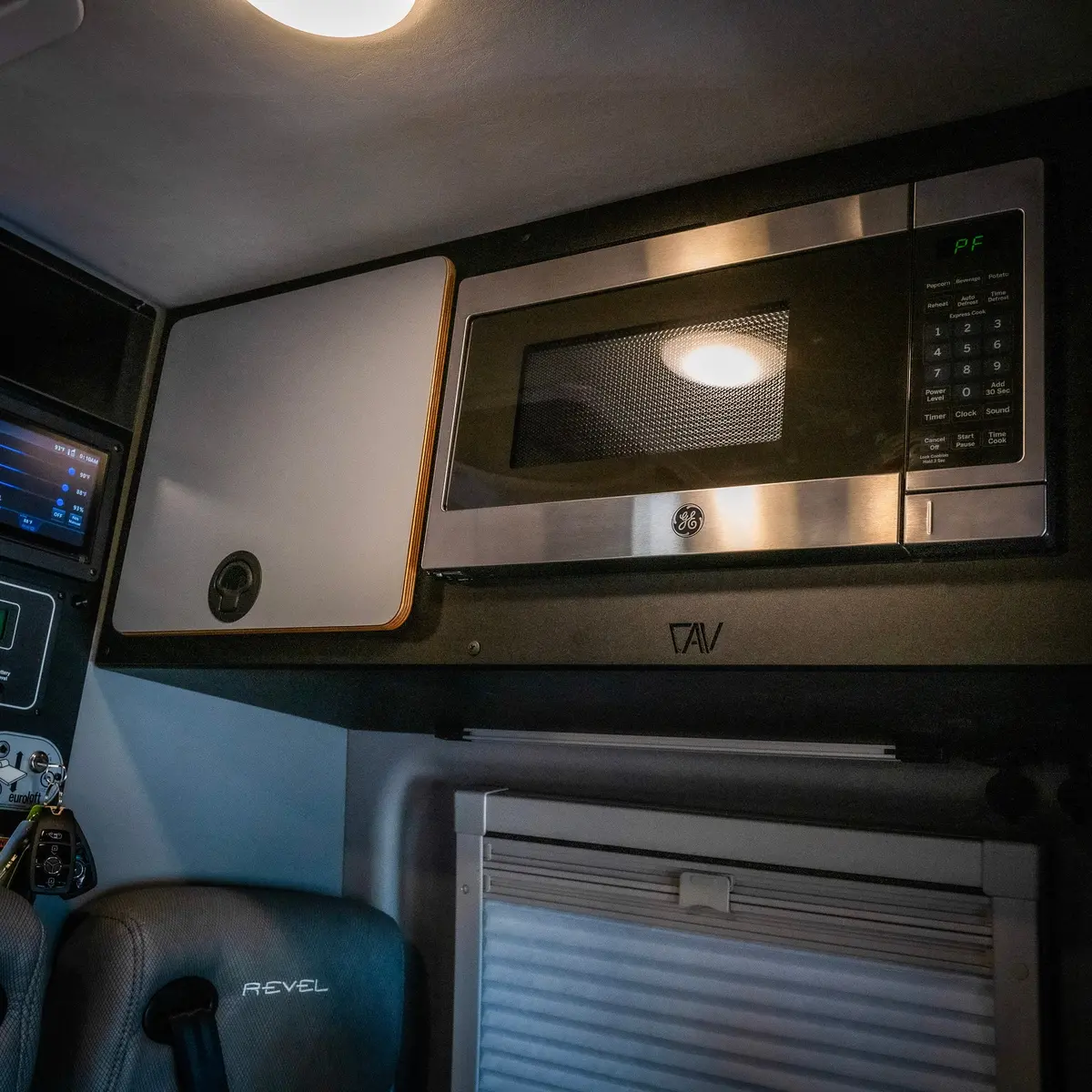 Canyon Adventure Vans Microwave Overhead Cabinet Kit 2025 Revel 4