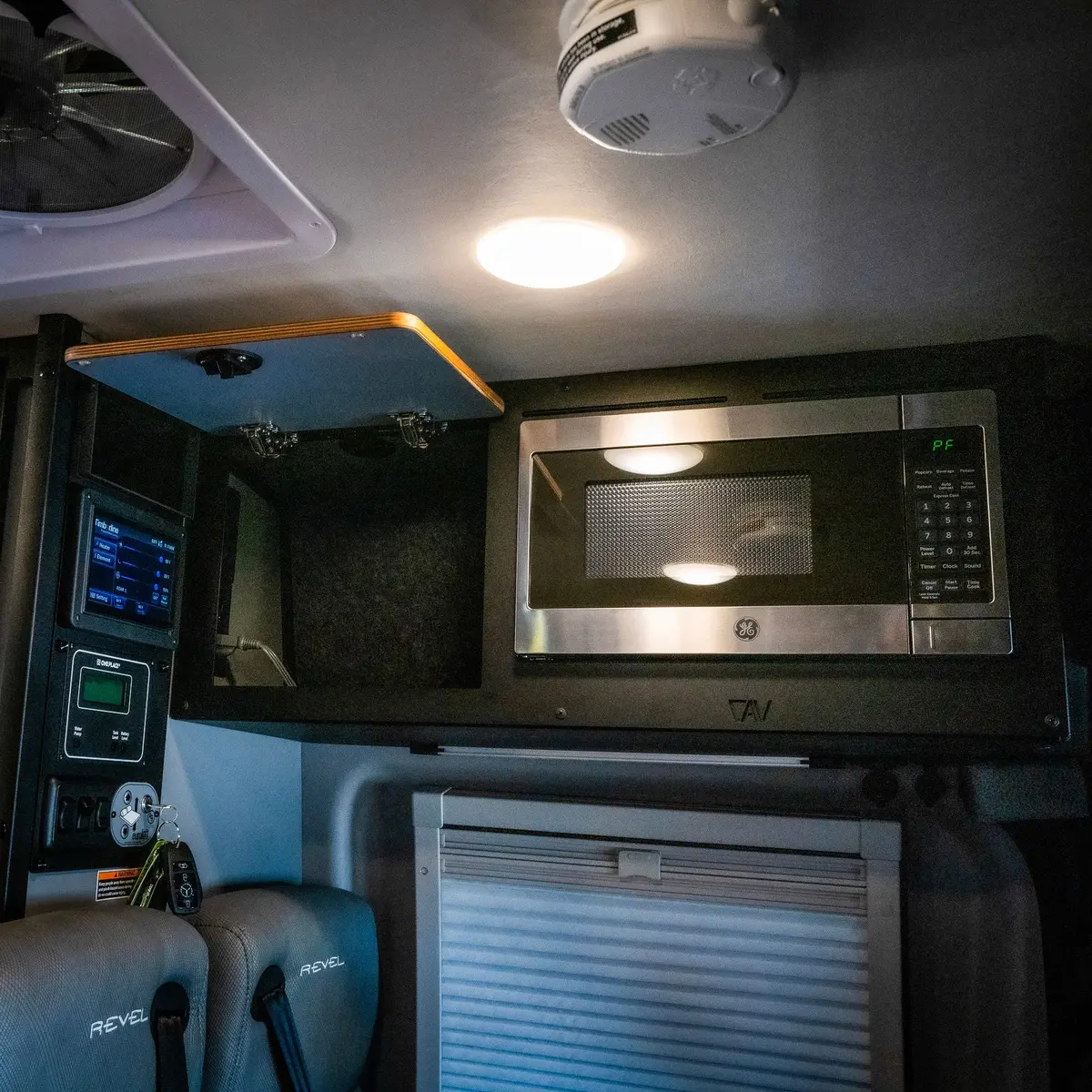 Canyon Adventure Vans Microwave Overhead Cabinet Kit 2025 Revel 6