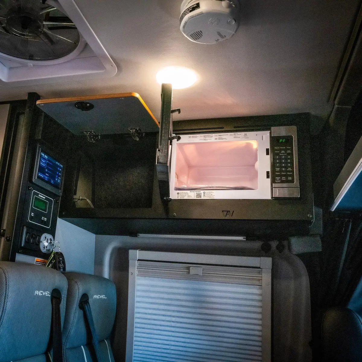 Canyon Adventure Vans Microwave Overhead Cabinet Kit 2025 Revel 7