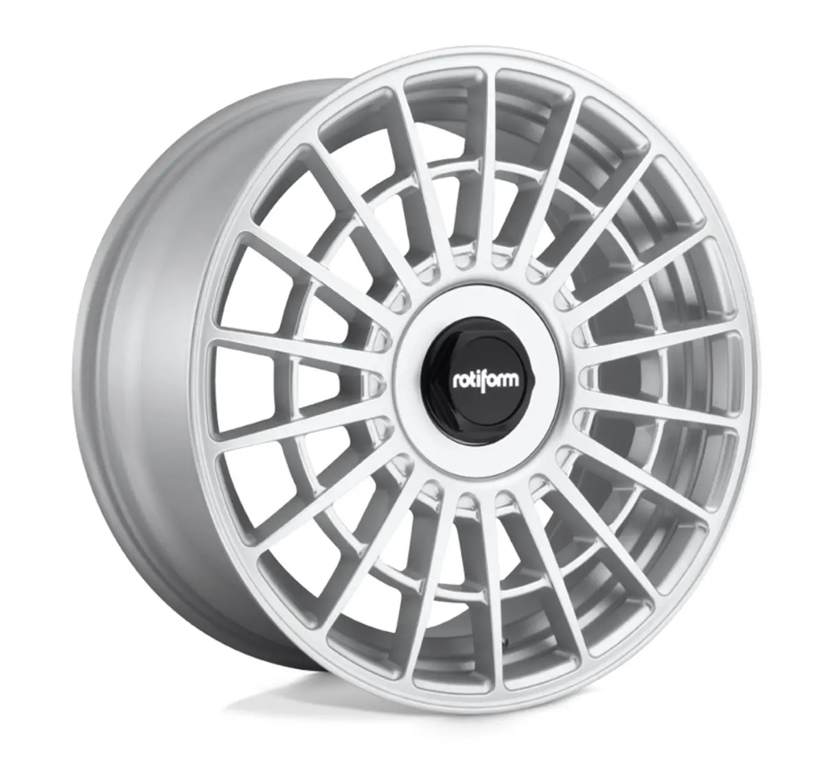 Rotiform Las-R Tesla Model 3 19" Front And Rear Wheel And Tire Package - Gloss Silver 1
