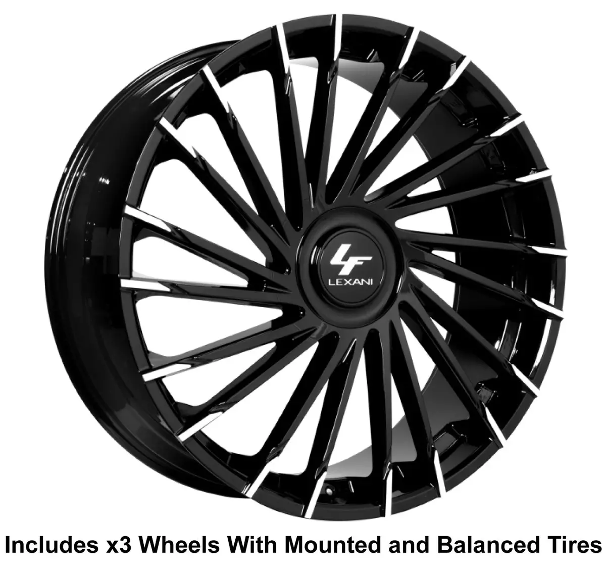 Lexani Wraith Xl Slingshot 22" Wheel And Tire Package 1