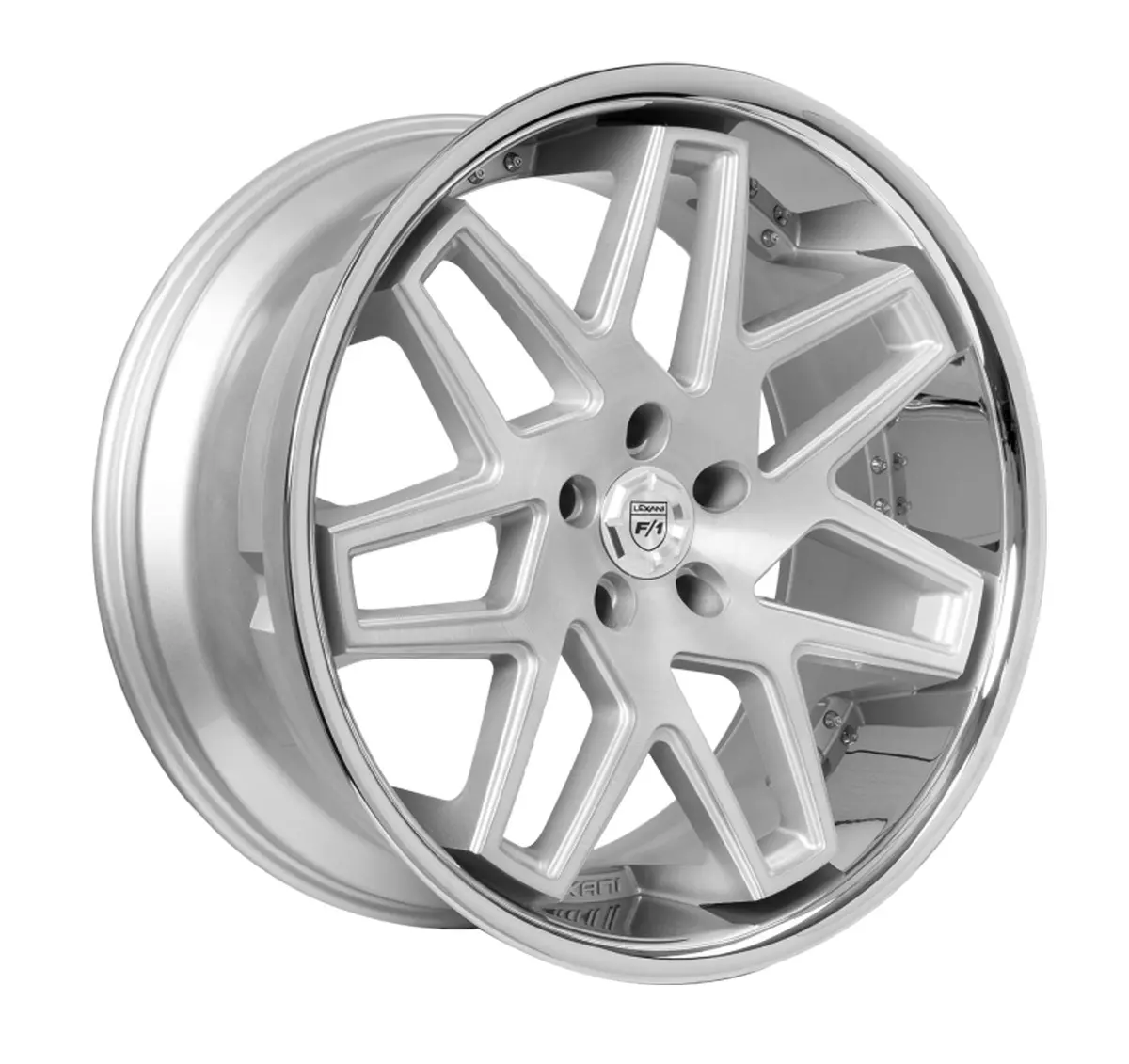 Lexani Nova Tesla Model 3 20" Front And Rear Wheel And Tire Package - Silver 1