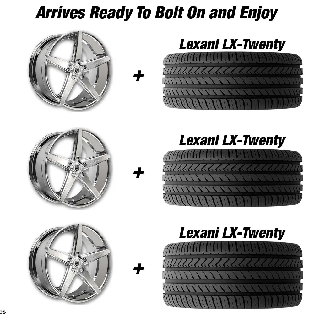 Lexani R-4 Slingshot 22" Wheel And Tire Package 1