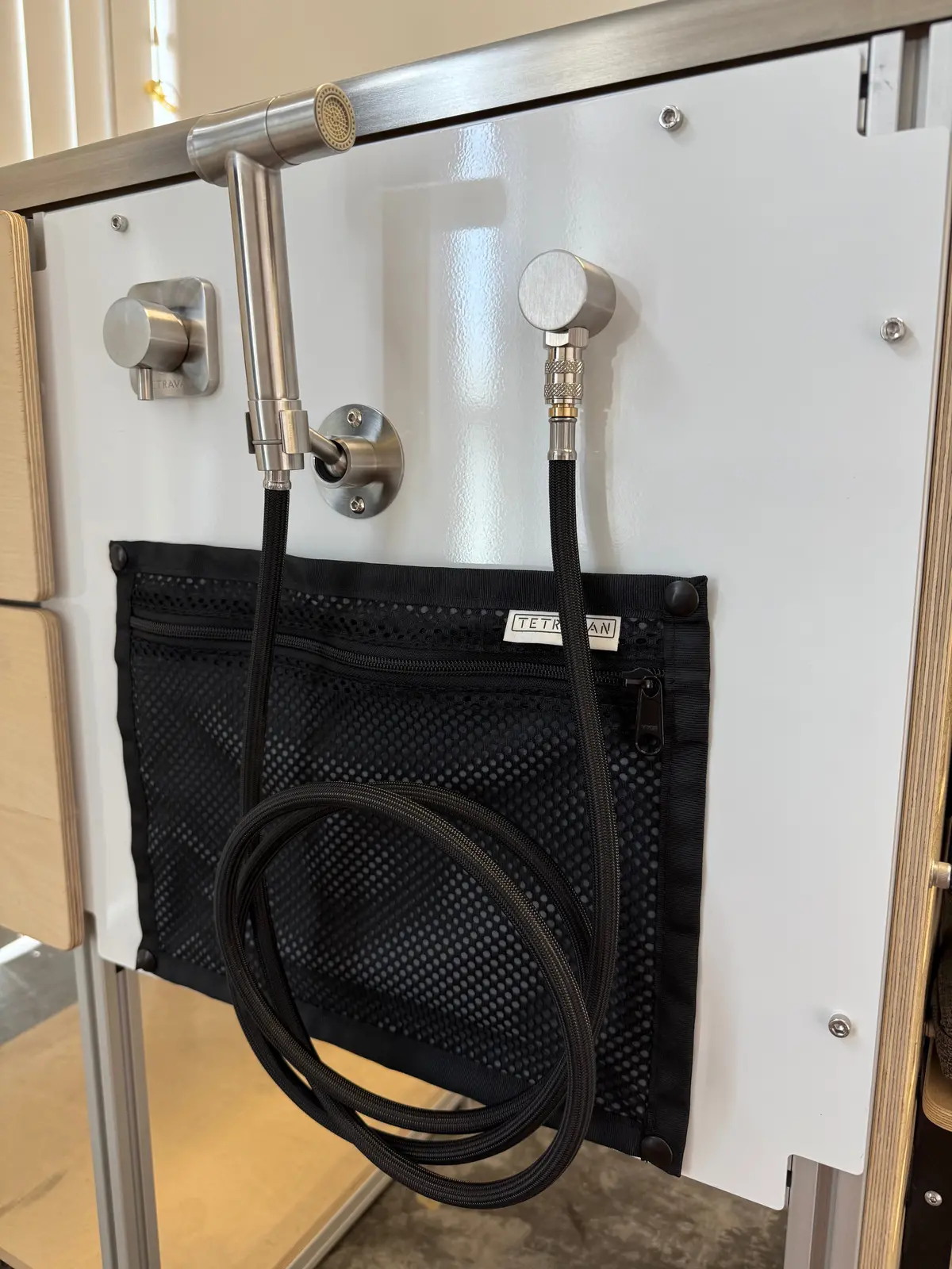 Tetravan Stainless Steel Rv And Marine Shower Port System 1