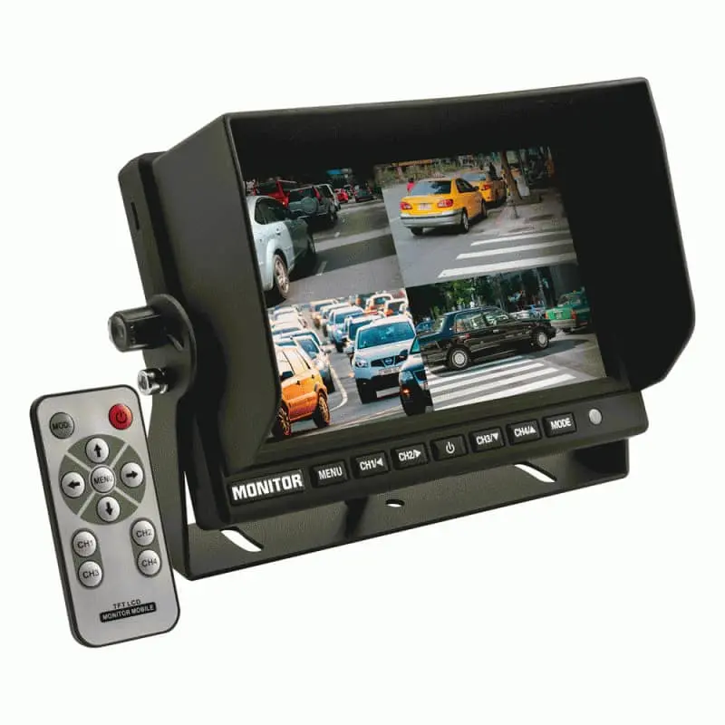 Metra Te-7Vs-4 7" Monitor W/Quad Camera 1